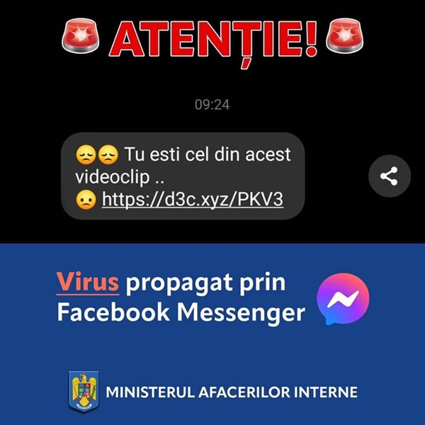 Mesaje care contin virusi Nu le deschide!